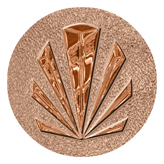 DAROUND 602 CP SH BZ Copper Sunburst Shimmer Bronze Background